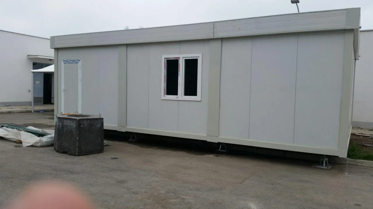 Portable insulated site office installed for Toronto venue operations